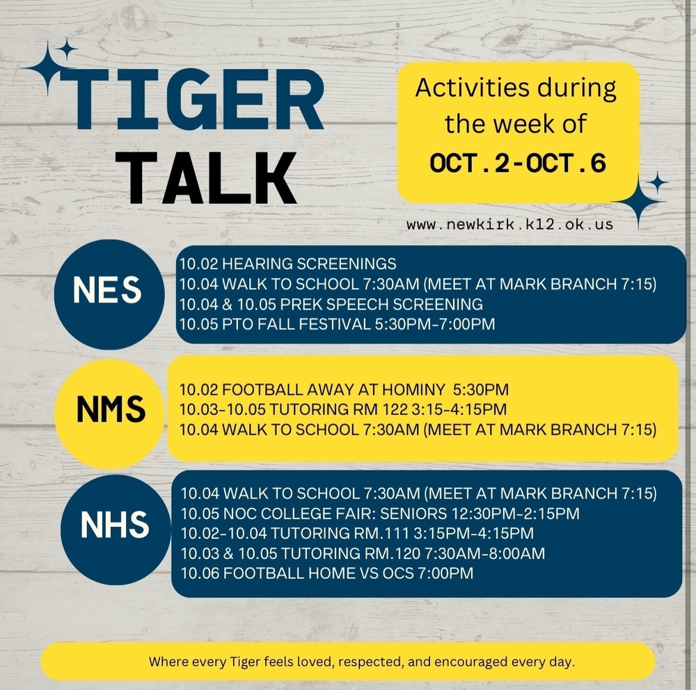 Tiger Talk 